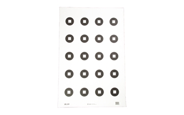 Picture of Action Target Military 3" Aimpoint Dot Training Target, Black and White, 23"x35", 100 Per Box VB-320-100