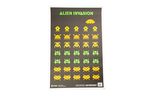 Picture of Action Target Entertainment Black Light Aliens Paper Hanging 23" x 35" Multi-Color 100 Per Box GSALIENIN100