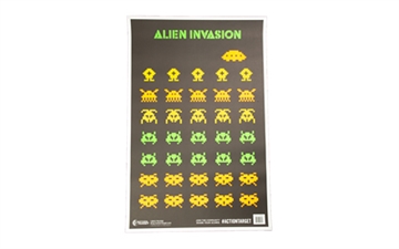 Picture of Action Target Entertainment Black Light Aliens Paper Hanging 23" x 35" Multi-Color 100 Per Box GSALIENIN100