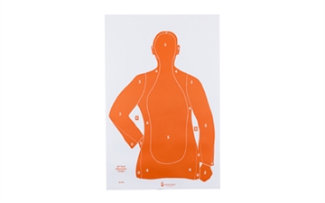 Picture of Action Target Action Target, B-21E, Orange Qualification Paper Target, 25 Yard Silhouette, 23"x35", 100 Per Box B-21EORANGE-100 B21EORANGE100