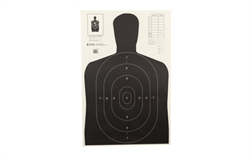 Show details for Action Target B-27E Economy Target, Black Silhouette Cut Off Below Ring 7, 23"x35", 100 Per Box B-27EBLACK-100 B27EBLACK100 Picture of Action Target B-27E Economy Target, Black Silhouette Cut Off Below Ring 7, 23"x35", 100 Per Box B-27EBLACK-100 B27EBLACK100