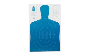 Show details for Action Target B-27E Economy Target, Blue Silhouette Cut Off Below Ring 7, 23"x35", 100 Per Box B-27EBLUE-100 B27EBLUE100 Picture of Action Target B-27E Economy Target, Blue Silhouette Cut Off Below Ring 7, 23"x35", 100 Per Box B-27EBLUE-100 B27EBLUE100