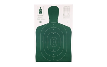 Picture of Action Target Action Target, B-27E Economy Target, Green Silhouette Cut Off Below Ring 7, 23"x35", 100 Per Box B-27EGREEN-100