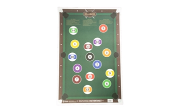Picture of Action Target Entertainment Pool Table Paper Hanging 23" x 35" Multi-Color 100 Per Box GSPOOL100