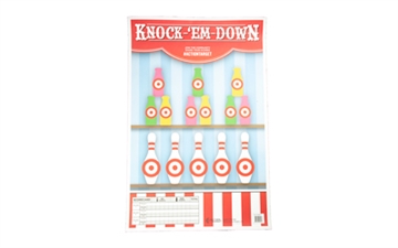 Picture of Action Target Entertainment Knock-'Em-Down Bottles/Pins Paper Hanging 23" x 35" Multi-Color 100 Per Box GSCARBTTL100