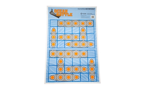 Picture of Action Target Entertainment Ships Paper Hanging 23" x 35" Blue/Red 100 Per Box GSOCEAN100