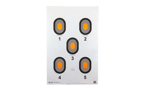 Picture of Action Target 530OC100 Bullseye Bullseye Paper 23" x 35" Multi-Color 100 Per Box 530OC100 530-OC-100