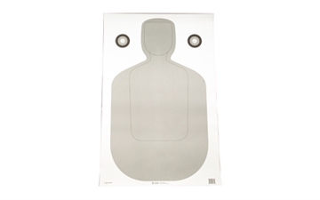 Picture of Action Target TQ-21 Qualification Target, White and Gray, 23"x35", 100 Per Box F-TQ21ANT-AV2-100