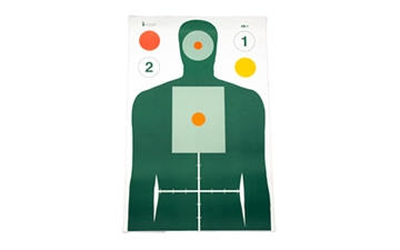 Picture of Action Target MN Center for Criminal Justice Advanced Skill Builder Target, Multi Color, 23"x35", 100 Per Box SB-1-100