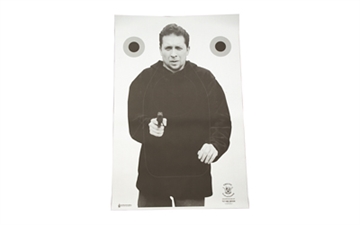 Picture of Action Target Tridents Concepts Tactical Target (Version 6), Training Target, Black and White, 23" x 35", 100 Per Box TCT-MK1MOD6-100