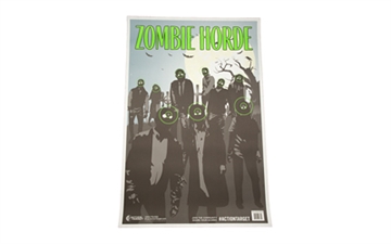 Picture of Action Target Zombie Horde Target, Green and Black, 23"x35", 100 Per Box GS-ZOMHORDE-100