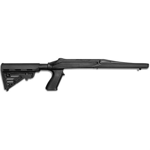Picture of Adaptive Tactical, Llc ARKUS ADJUSTABLE RIFLE STOCK FOR RUGER 10/22 BLACK AT-02030 AT02030