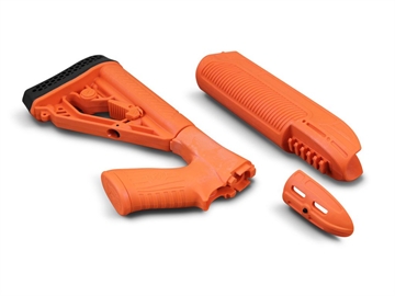 Picture of ADAPTIVE TACTICAL EX PERFORMANCE ADJ STOCK W / FOREND REM 870 12GA LESS LETHAL ORANGE AT02000LE-B