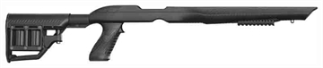 Picture of ADAPTIVE TACTICAL Tac-Hammer RM4 Black Synthetic, Adjustable Stock with Magazine Compartments, Removable Barrel Inserts, Stowaway Accessory Rail, Fits Ruger 10/22 (Most Barrel Contours) 1081039