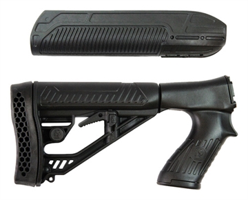 Picture of Adaptive Tactical EX Performance Stock Kit, Fits Remington 870 12 Gauge, Forend and M4 Style Stock, Black AT-02000 AT02000