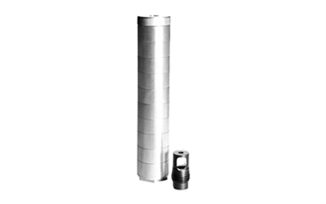 Picture of Advantage Arms 1.75X9 Modular, Suppressor, 338 Lapua, Stainless Steel, Matte Finish, Black AAC-1.75x9