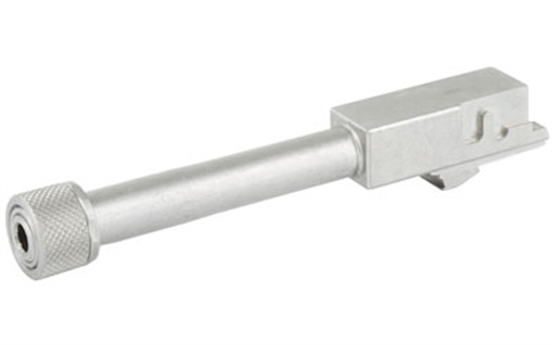 Picture of Advantage Arms Threaded barrel with Adapter, 22LR Conversion Barrel, Fits Glock 19/23, All Generations, Silver AAXTB1923