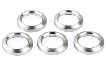 Picture of ATI Outdoors AR-15 Crush Washer 5 Pack, Fits Over 1/2"-28 Threads, Stainless Steel Finish A.5.10.2254