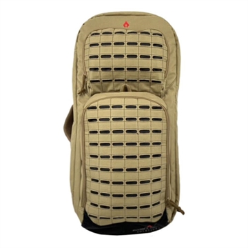 Picture of Advance Warrior Solutions Frame 28" L Backpack with Side Handle, Tan Polyester for Tactical Rifle, Molle Front FR28RBP-TN/BL