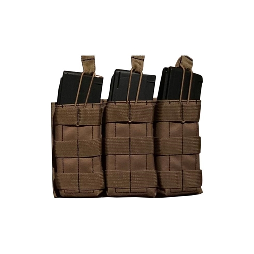 Picture of Advance Warrior Solutions Open Top Triple Magazine Pouch Tan AROTTMP-TN