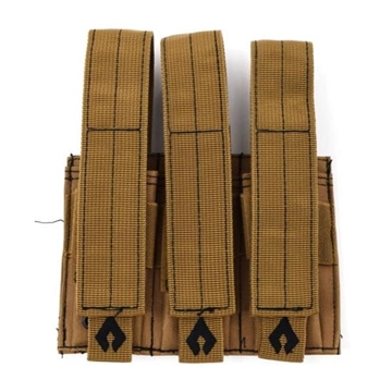 Picture of Advance Warrior Solutions Pistol Triple Magazine Pouch Tan PTMP-TN
