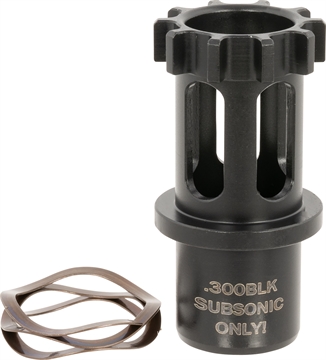 Picture of ADVANCED ARMAMENT COMPANY Direct Thread Adapter 300 Blackout (Subsonic Only), 5/8"-24 tpi, for AAC Ti-Rant 45 Suppressor 64744
