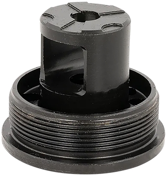 Picture of ADVANCED ARMAMENT COMPANY Flange Indexing Direct-Thread Adapter 5/8"-24 tpi, Muzzle Brake Design, 1-3/8"-24 tpi Socket 65011