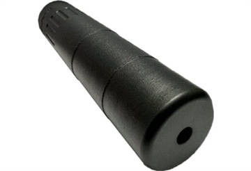 Picture of Advanced Armament Corp HUB2K, Suppressor, 6MM, DMLS 718 Inconel 3D Printed, High Temp Cerakote Finish, Black, Direct Thread 1/2x28, 1.375-24 Universal Mount Compatible, 1.5" Diameter 65047