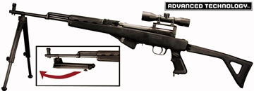 Picture of ADV. TECH. BIPOD FOR SKS FEATHERWEIGHT BLACK NYLON BIP0700