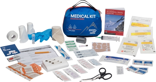 Picture of Adventure Medical Kits Mountain Explorer Medical Kit Treats Injuries/Illnesses Water Resistant Blue 01001005