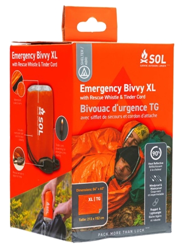 Picture of Adventure Medical Kits SOL Bivvy Warmth Waterproof Wind Resistant Orange XL 01401144