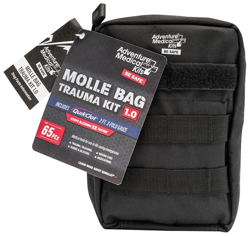 Picture of Adventure Medical Kits MOLLE Bag Trauma Kit 1.0 Treats Injuries/Illnesses Black 20640299