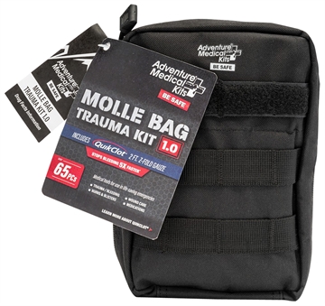 Picture of Adventure Medical Kits MOLLE Bag Trauma Kit 1.0 Treats Injuries/Illnesses Black 20640299