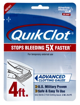 Picture of Adventure Medical Kits QuikClot Stop Bleeding White 3" x 48" Clotting Gauze 50200026