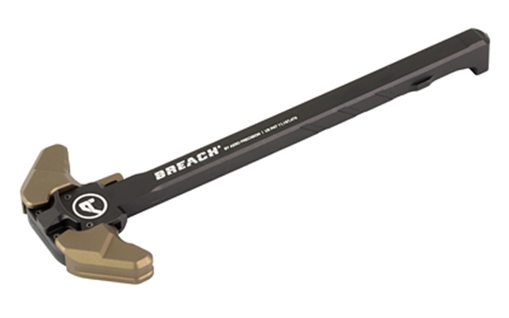 Picture of Aero Precision BREACH, AR-15 Charging Handle, Ambidextrous, Small Lever, Gas Deflection Shelf, Anodized Finish, Kodiak Brown APRA700140C
