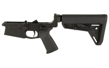 Picture of Aero Precision M5, Complete Lower Receiver, Semi-automatic, 308 Winchester/762NATO, Anodized Finish, Black, Magpul MOE SL Grip, Magpul SL Carbine Stock APAR308255