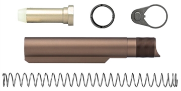Picture of Aero Precision Enhanced Carbine Buffer Kit, Buffer Tube Complete Assembly, Anodized Finish, Kodiak Brown, Fits AR10 APRH101461C
