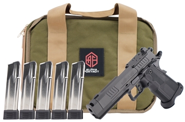 Picture of Alpha Foxtrot AF1911-Romulus Handgun 9mm Luger 20rd (5) Magazines 4.25" Compensated Threaded Barrel Black MOS Cut AA39X1CIG-XDBK20 PROM AA39X1CIG-XDBK20-PROM