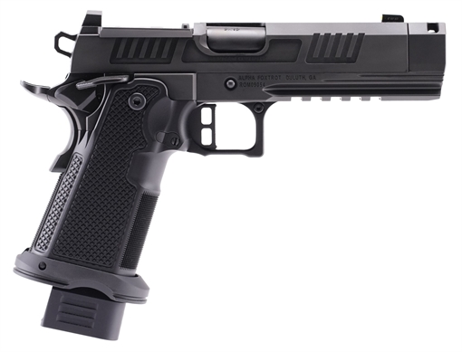Picture of Alpha Foxtrot AF1911-Romulus MOS Adapter Handgun 9mm Luger 17(1) & 20rd(1) Magazines 4.25" Comp Threaded Barrel DLC Black AA47X1CIG-XDBK19