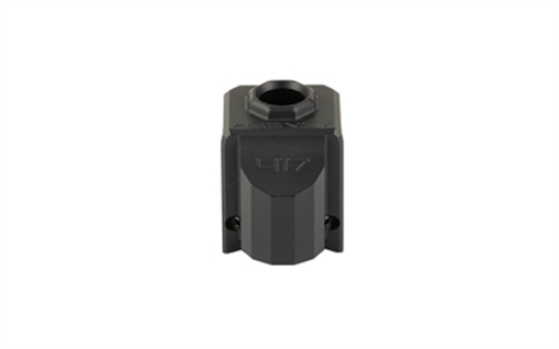 Picture of Agency Arms 417 Compensator, Features a Single Top Venting Port and a Front Sight Hole, Two Set Screws with an Allen Wrench and a Vial of Rockset are Included in Package, Matte Finish, Black, Fits Glock 17/19/19X/34/45 Gen 5 Pistols, Standard 1/2x28 Thread Pitch 417S-G5-BLK