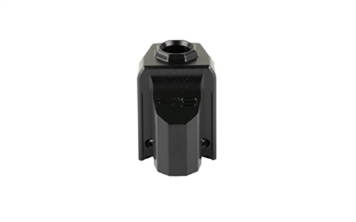 Picture of Agency Arms 419 Compensator, Features 2 Vertical Ports, Fits Sig Sauer P320, Matte Finish, Black, Includes Two Set Screws with an Allen Wrench and a vial of Thread Locker 419-OEM-BLK