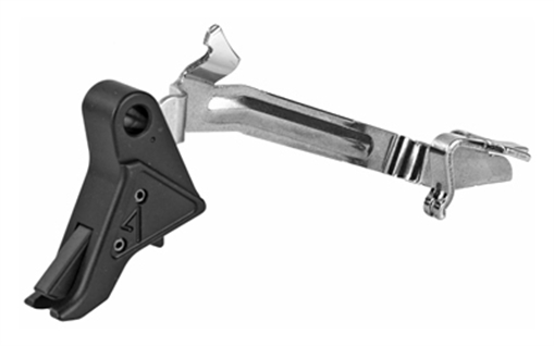 Picture of Agency Arms Drop-In Flat Trigger, 9MM/.40/.357, Black Finish, , Will Fits Glock Gen 1-4: G17, G17L, G19, G22, G23, G24, G26, G27, G31, G32, G33, G34, G35, G37, G38, G39, Will Not Fit Gen 5 DIT2-9-B
