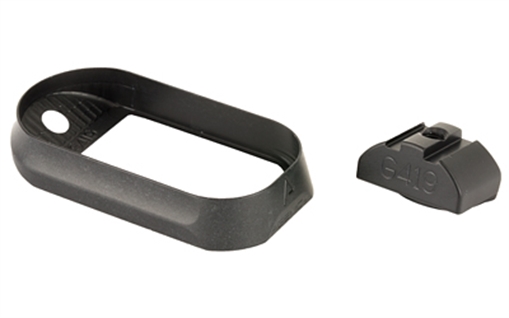 Picture of Agency Arms Magwell, No Back Strap, Fits Glock 19 Gen4, Black Finish MW-G19G4-NBS-B