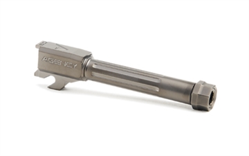 Picture of Agency Arms Mid Line Barrel, 9MM, For Sig P320C, Fluted and Threaded 1/2x28, DLC Finish, Black ML320CT-FDLC