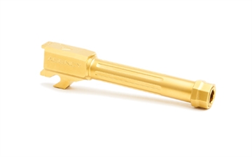 Picture of Agency Arms Mid Line Barrel, 9MM, For Sig P320C, Fluted and Threaded 1/2x28, Titanium Nitride, Gold ML320CT-FTIN