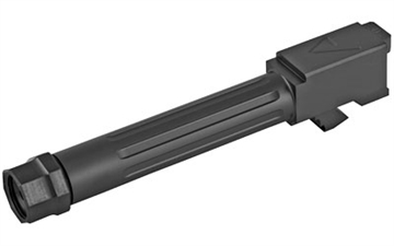 Show details for Agency Arms Mid Line Barrel, 9MM, Black Nitride Finish, Threaded And Fluted, Fits Glock 19 MLG19T/FDLC Picture of Agency Arms Mid Line Barrel, 9MM, Black Nitride Finish, Threaded And Fluted, Fits Glock 19 MLG19T/FDLC