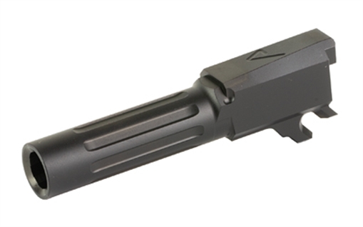 Picture of Agency Arms Mid Line Barrel, 9MM, DLC Finish, Black, Fluted, Fits Sig Sauer P365 MLP365NTDLC