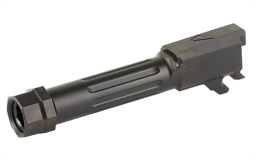 Picture of Agency Arms Mid Line Barrel, 9MM, DLC Finish, Black, Threaded and Fluted, Fits Sig Sauer P365 MLP365TFDLC