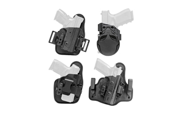 Picture of Alien Gear Holsters Core Carry Package, 1.5" Belt Slide Holster, Black, Fits Glock 19, Standard Clips, Right Hand SSHK-0057-RH-D