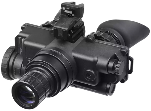 Picture of AGM Global Vision Wolf-7 PRO NL1 Night Vision Goggles Black 1x 27mm, Generation 2+ Level 1, 45-54 lp/mm Resolution, Green Filter 12W7P122153211